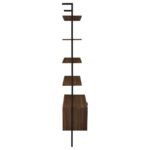 OWENS 96-INCH 4-SHELF STORAGE WALL BOOKSHELF WALNUT - Image 8
