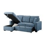 9816BU*2LCRL 2-Piece Sectional with Left Chaise, Pull-out Bed and Hidden Storage - Image 6