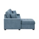 9816BU*2LCRL 2-Piece Sectional with Left Chaise, Pull-out Bed and Hidden Storage - Image 3