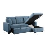 9816BU*2LLRC 2-Piece Sectional with Right Chaise, Pull-out Bed and Hidden Storage - Image 6