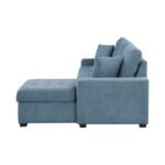 9816BU*2LLRC 2-Piece Sectional with Right Chaise, Pull-out Bed and Hidden Storage - Image 4