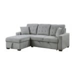 9816GY*2LCRL 2-Piece Sectional with Left Chaise, Pull-out Bed and Hidden Storage - Image 2