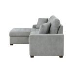 9816GY*2LCRL 2-Piece Sectional with Left Chaise, Pull-out Bed and Hidden Storage - Image 4