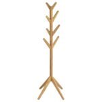 MARGARET SOLID WOOD COAT RACK CLOTHING HANGER NATURAL OAK