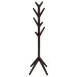 MARGARET SOLID WOOD COAT RACK CLOTHING HANGER CAPPUCCINO