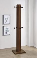 RIKKIE ENGINEERED WOOD COAT RACK WALNUT - Image 2