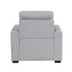 9916GY-1 Chair with Pull-out Ottoman - Image 4