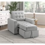 9916GY-1 Chair with Pull-out Ottoman - Image 7