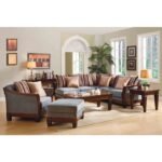 9927NF-3 SOFA, GREY VELVET/ESPRESSO FIN.SOFA - Image 2