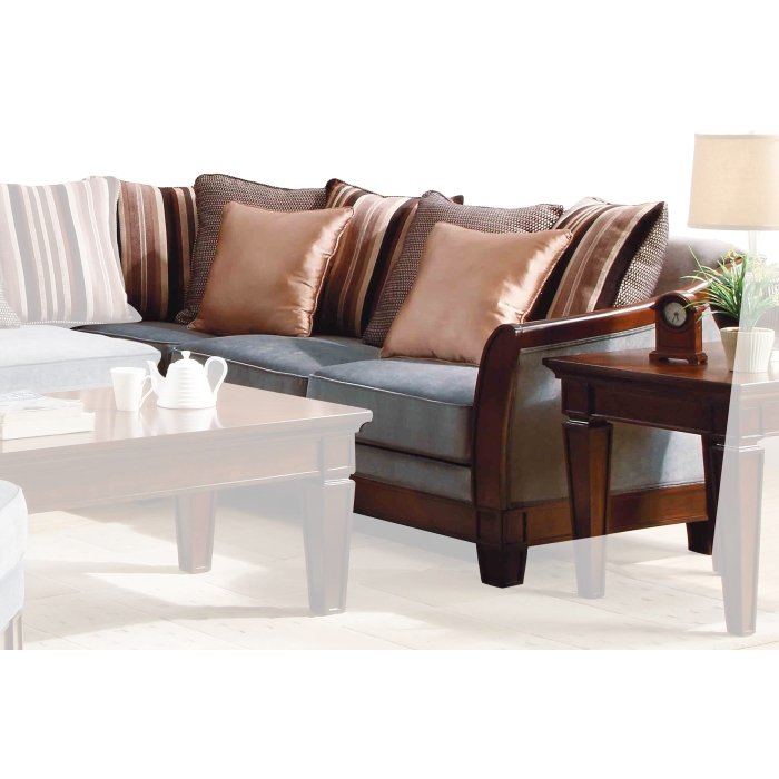 9927NF-3_noBG__l.jpg 9927NF-3 SOFA, GREY VELVET/ESPRESSO FIN.SOFA - Image 1