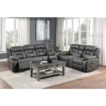 9989GY-2 Double Reclining Love Seat with Center Console - Image 5