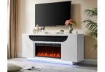 AILEEN WHITE 76″ ENT UNIT W/LED, SPEAKERS, CRYSTAL AND POP-UP DOORS