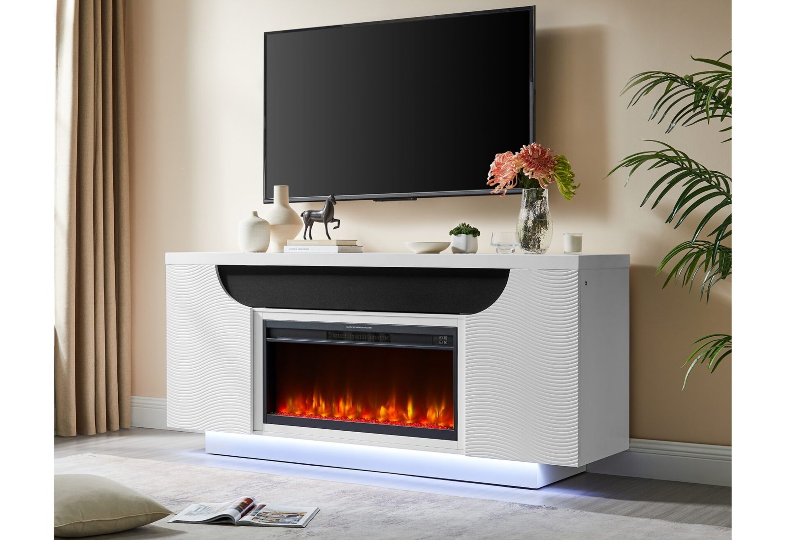AILEEN-WHITE-FPLC-76-W-LED-RSC.jpg AILEEN WHITE 76″ ENT UNIT W/LED, SPEAKERS, CRYSTAL AND POP-UP DOORS - Image 1