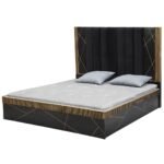 ALLURE KING BED BLACK &AMP; GOLD