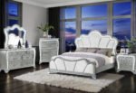 ARIA SILVER KING BED WITH LED - Image 4
