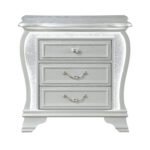ARIA SILVER NIGHTSTAND WITH LED