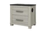ASHLEY BROWN NIGHTSTAND W/USB & SPEAKER - Image 2