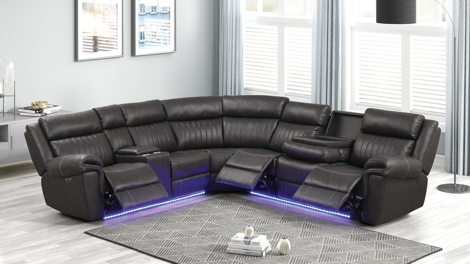 AVIATOR_GRAY___Copy_58_1500_975.jpg AVIATOR SECTIONAL SOFA GRAY - Image 1