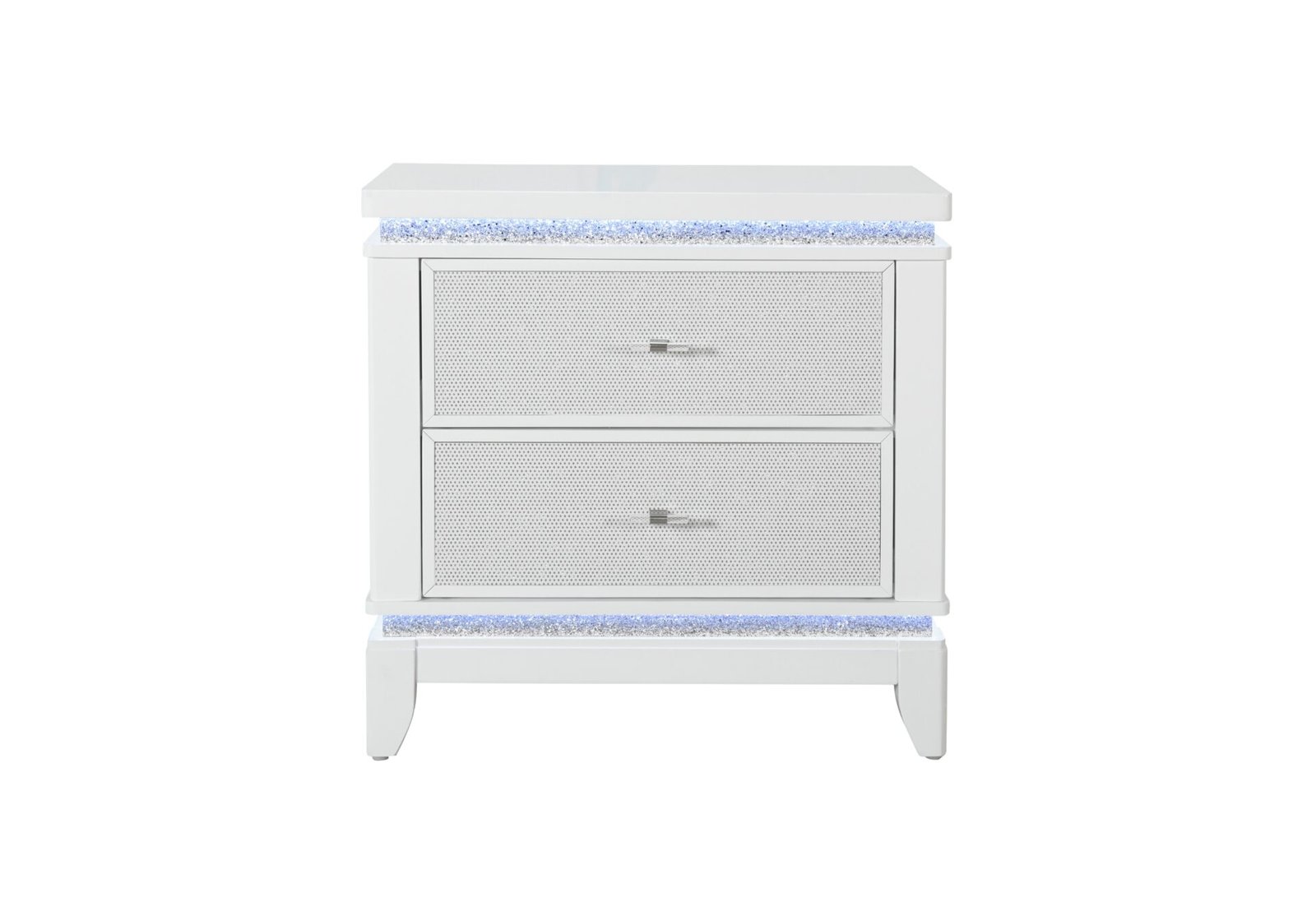 Alina-NS-Front-1.jpg ALINA WHITE NIGHTSTAND WITH LED AND USB - Image 1