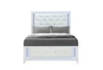 ALINA WHITE QUEEN BED WITH LED