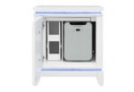 ALINA WHITE NIGHTSTAND WITH COOLER, LED, SPEAKER AND USB - Image 2