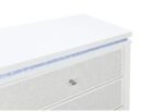 ALINA WHITE NIGHTSTAND WITH COOLER, LED, SPEAKER AND USB - Image 4