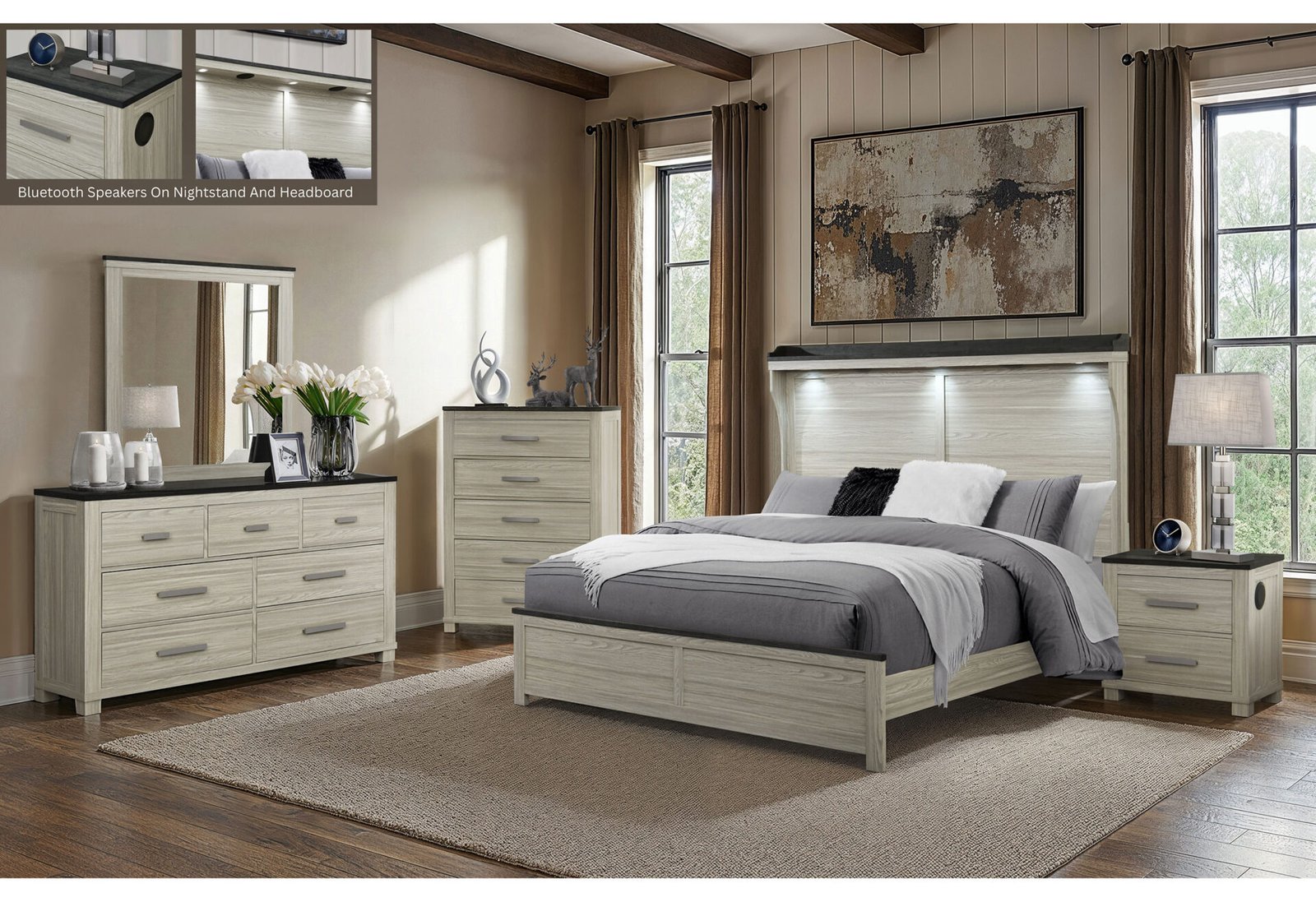 Ashley-Catalog-Final-2.jpg ASHLEY BROWN KING BED GROUP - Image 1