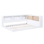 B2012BCF-1BC* Full Bookcase Corner Platform Bed - Image 4