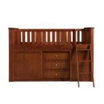 B2013LLDC-1*BCDR Low Loft Bunk with Bookcase and Dresser - Image 4