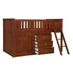 B2013LLDC-1*DR Low Loft Bunk with Dresser - Image 3