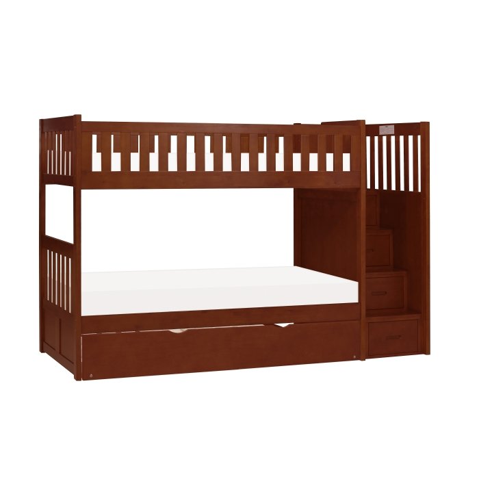 B2013SBDC-1R_noBG_side__l.jpg B2013SBDC-1*R Twin/Twin Step Bunk Bed with Twin Trundle - Image 1