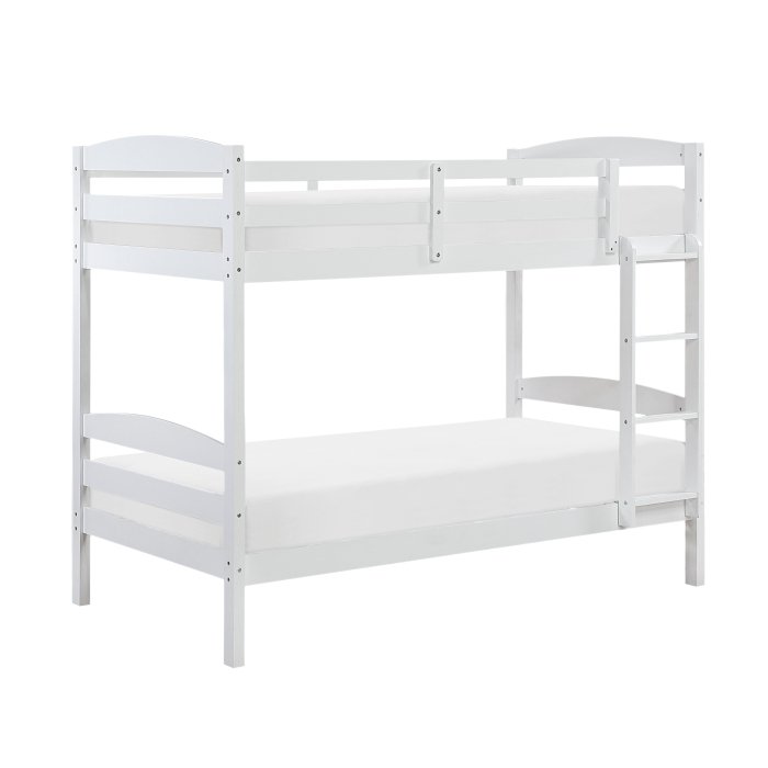 B2022WH-1_noBG_side_2__l.jpg B2022WH-1 Twin/Twin Bunk Bed - Image 1