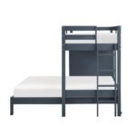 B2024BULTF-1* Twin/Full Loft Bunk Bed with Chest and Hidden Desk - Image 3