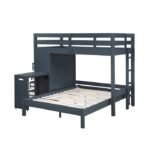 B2024BULTF-1* Twin/Full Loft Bunk Bed with Chest and Hidden Desk - Image 7