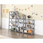 B2024GY-16S5 Bookcase, 5 Fixed Shelves - Image 4