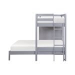 B2024GYLTF-1* Twin/Full Loft Bunk Bed with Chest and Hidden Desk - Image 2