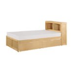 B2043BC-1T* Twin Bookcase Platform Bed with Storage Boxes