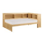 B2043BC-1BC* Twin Bookcase Corner Platform Bed