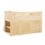 B2043LL-1*BC2DR Low Loft Bunk with Bookcase and 2 Dressers - Image 4