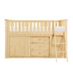 B2043LL-1*BCDR Low Loft Bunk with Bookcase and Dresser - Image 3