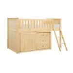 B2043LL-1*DR Low Loft Bunk with Dresser