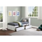 B2053BCW-1T* Twin Bookcase Platform Bed with Storage Boxes - Image 7