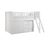 B2053LLW-1*DR Low Loft Bunk with Dresser