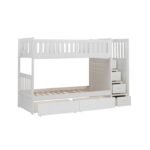 B2053SBW-1*T Twin/Twin Step Bunk Bed with Storage Boxes - Image 3