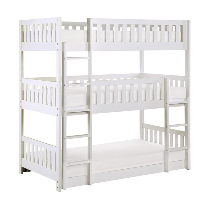 B2053TTTW1_noBG_side__l.jpg B2053TTTW-1* Triple Bunk Bed - Image 1