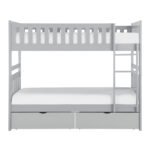 B2063-1*T Twin/Twin Bunk Bed with Storage Boxes