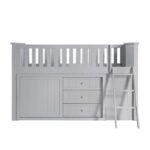 B2063LL-1*BC2DR Low Loft Bunk with Bookcase and 2 Dressers - Image 4