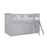 B2063LL-1*BC2DR Low Loft Bunk with Bookcase and 2 Dressers