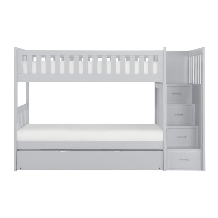 B2063SB1R_noBG_front__l.jpg B2063SB-1*R Twin/Twin Step Bunk Bed with Twin Trundle - Image 1
