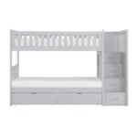 B2063SB-1*T Twin/Twin Step Bunk Bed with Storage Boxes